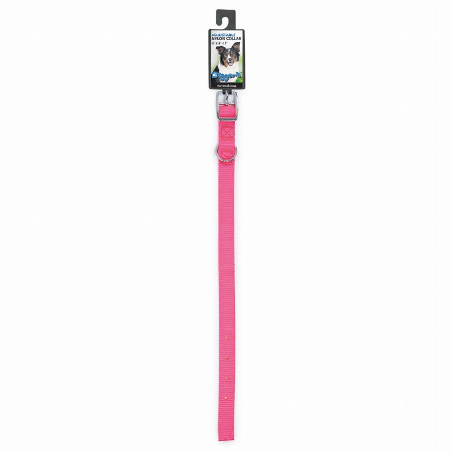 Diggers 5/8in Nylon Collar 12in Black - Your Pet Connection