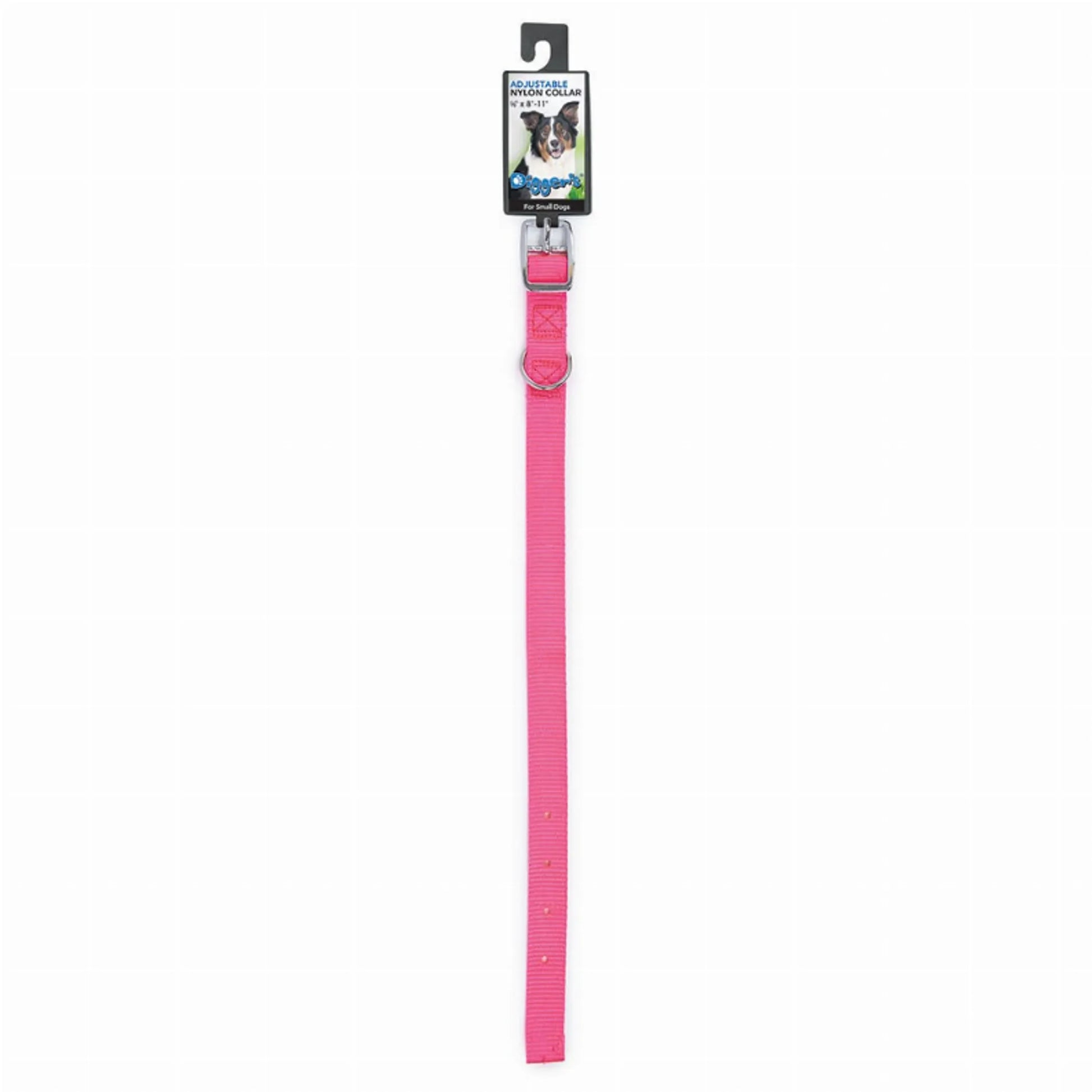 Diggers 5/8in Nylon Collar 12in Black - Your Pet Connection