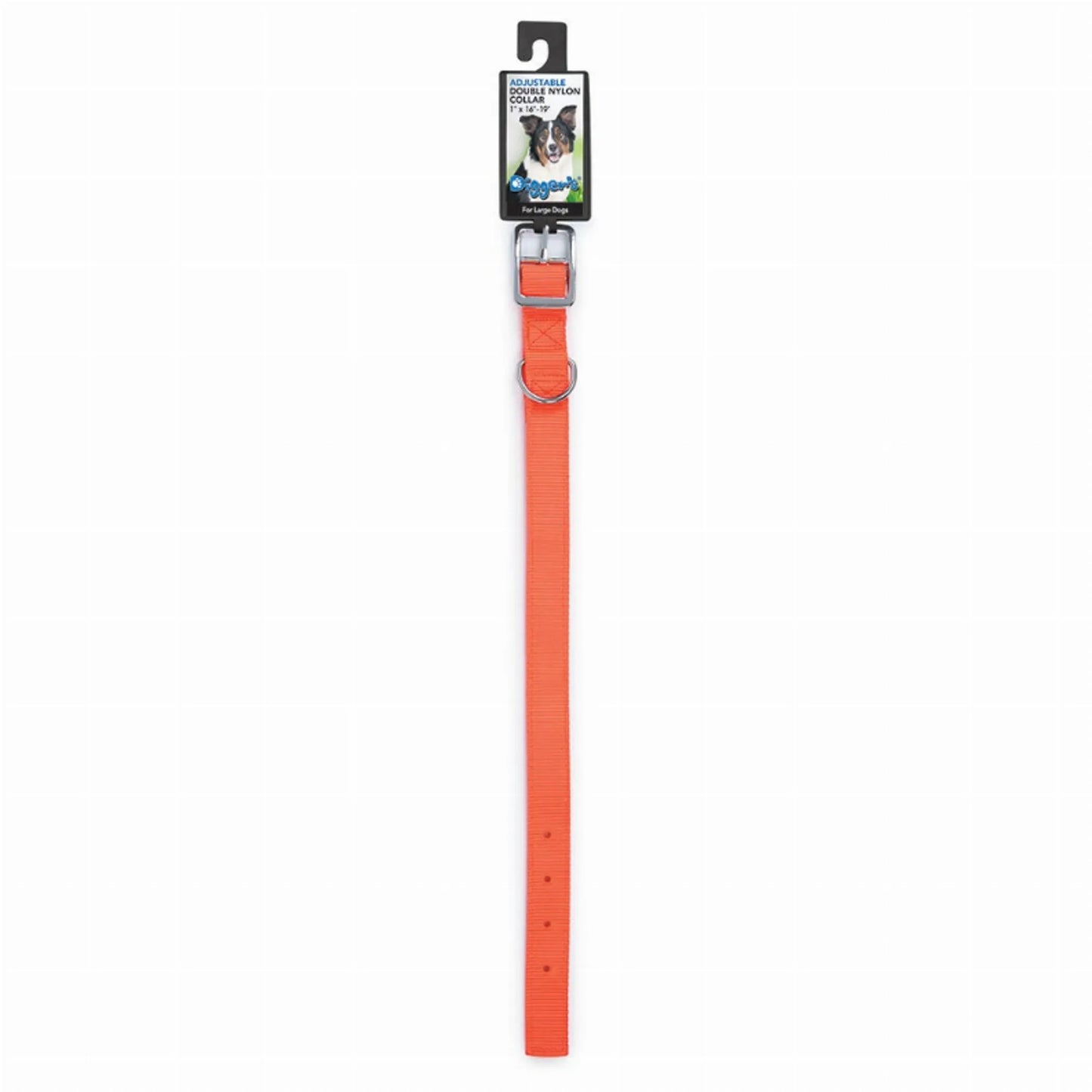 Diggers 1in Nylon Neon Collar 20in Org - Your Pet Connection