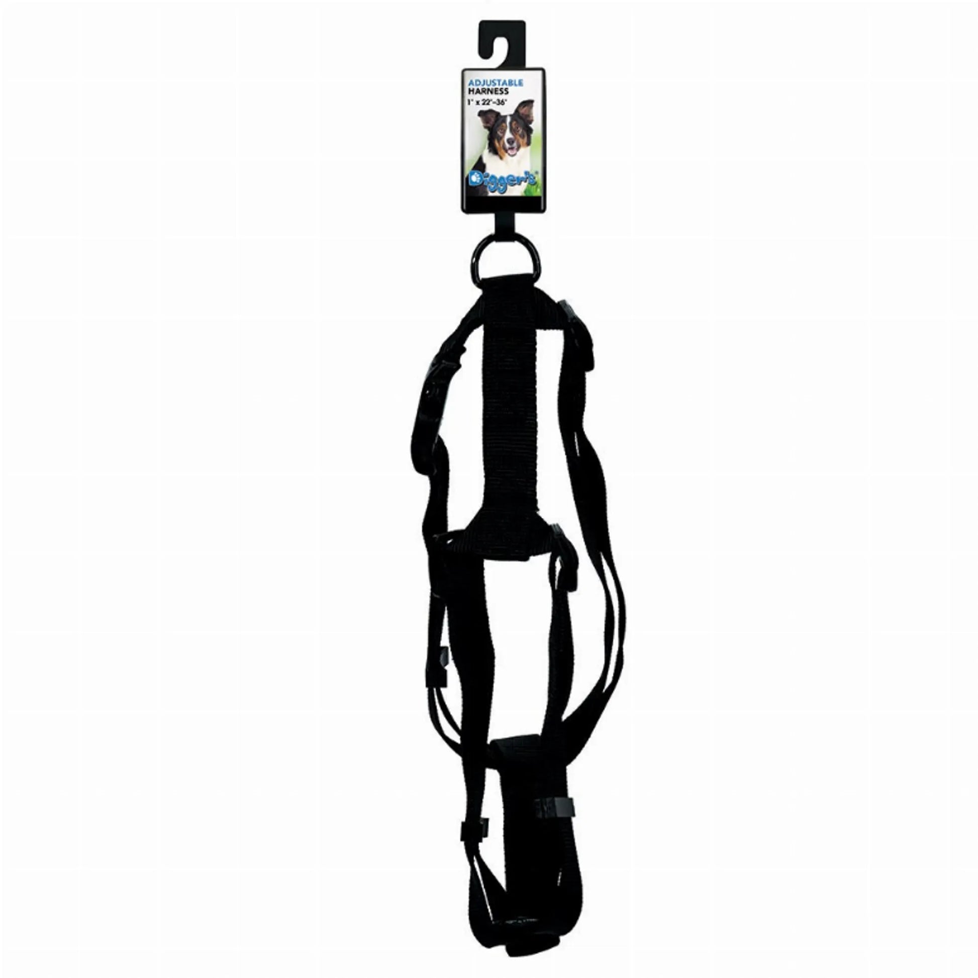DGR 1in Adjustable Harness Black - Your Pet Connection