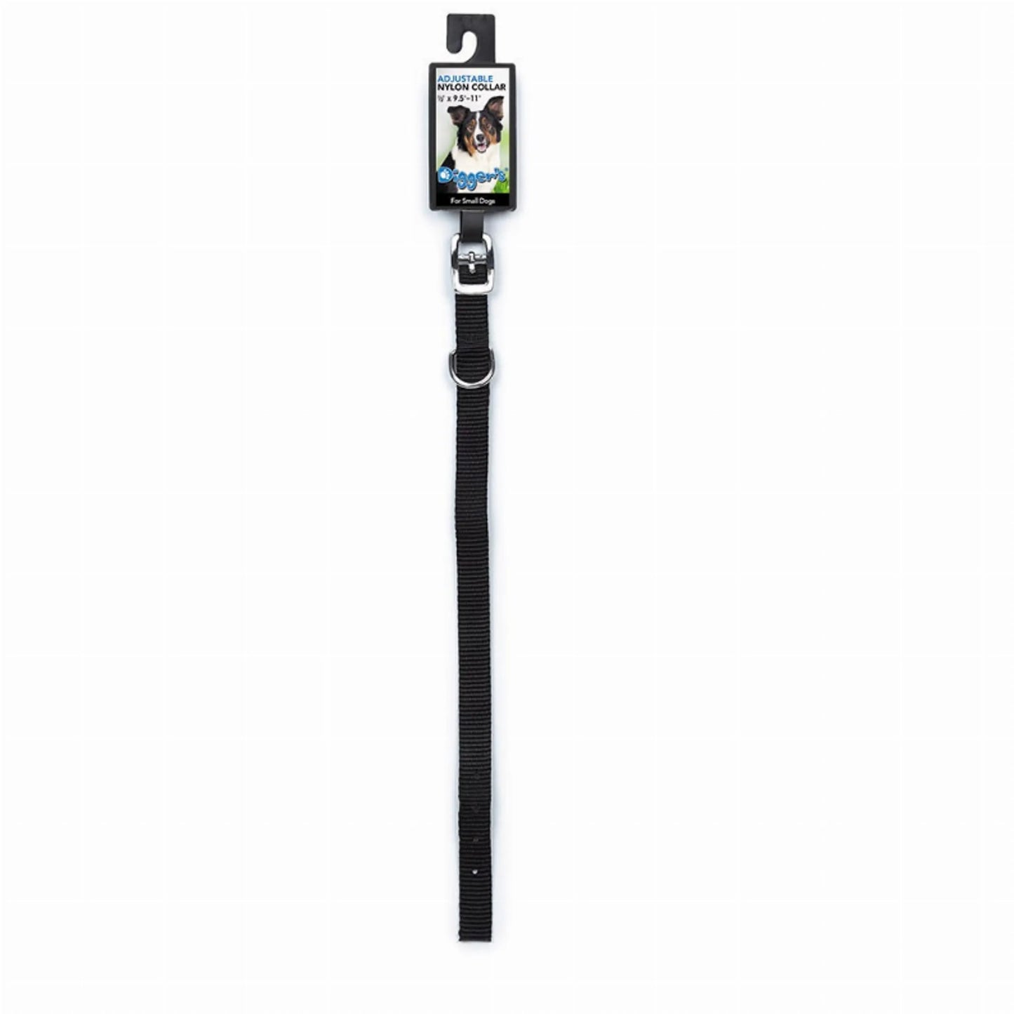 DGR 1/2in Nylon Collar 12in Black - Your Pet Connection