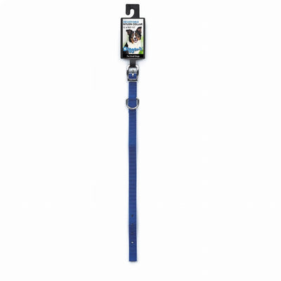 Digger's Blue Nylon Adjustable Dog Collar 16 inch