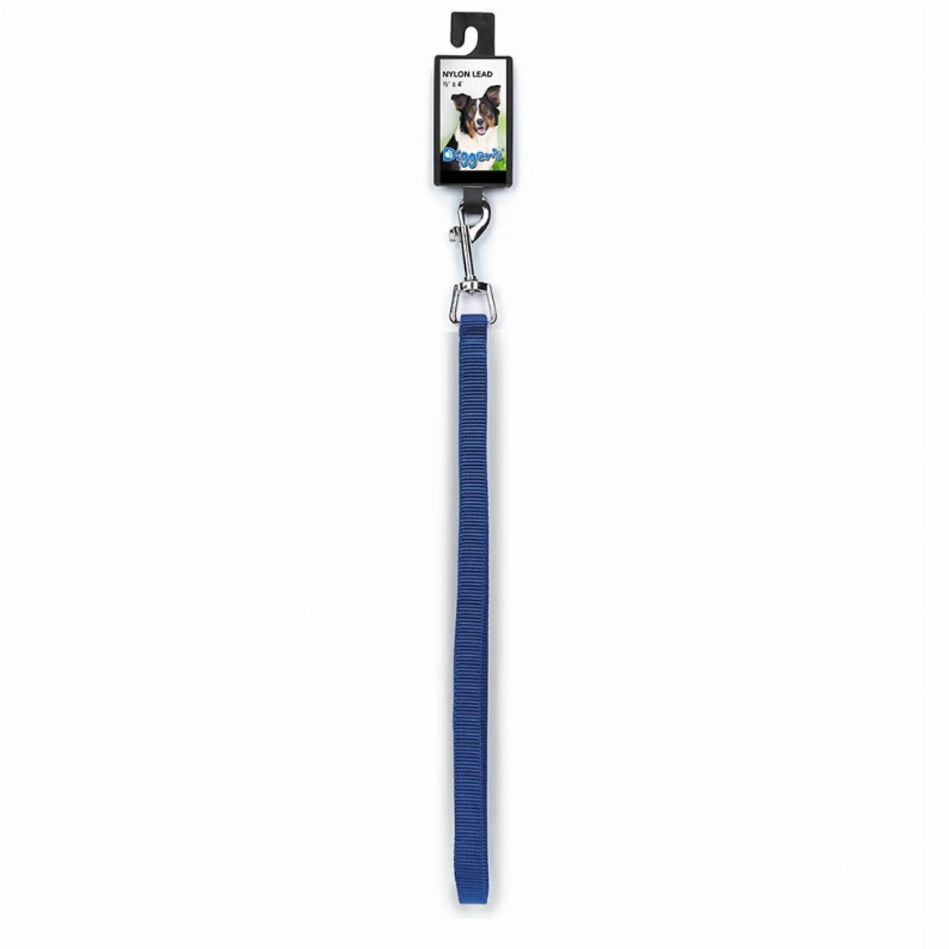 Diggers 1/2in Nylon Lead 48in Blue - Your Pet Connection
