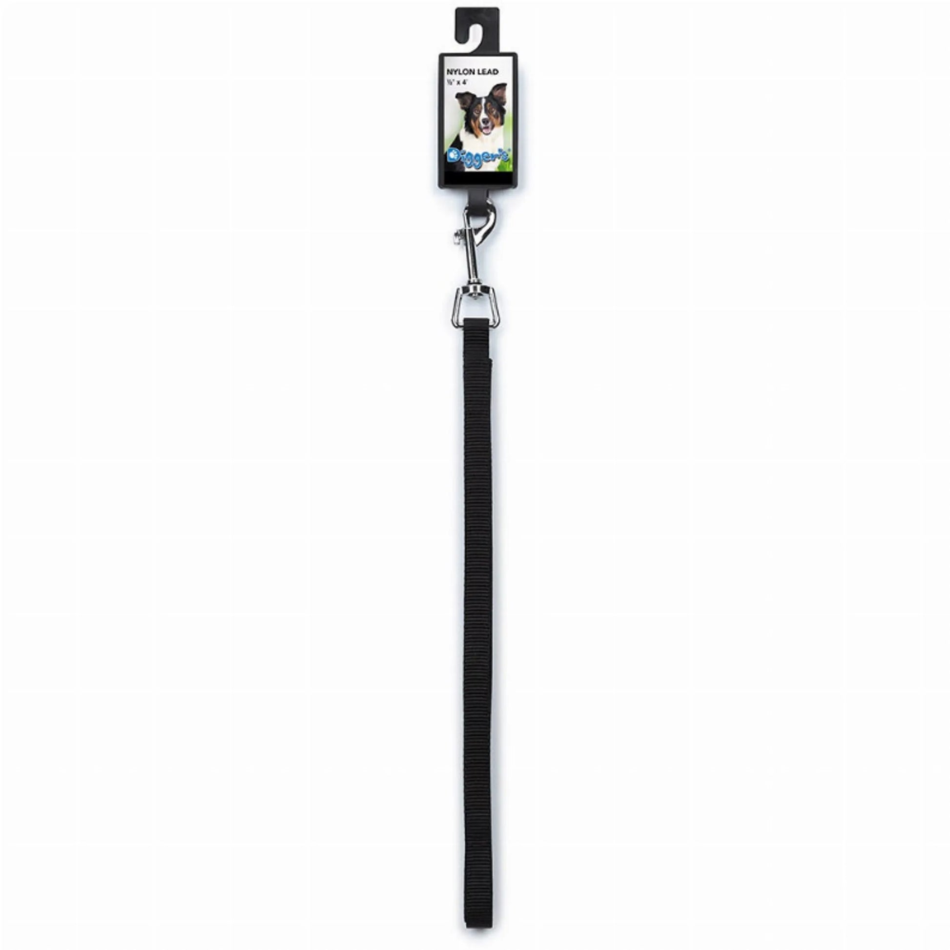 DGR 1/2in Nylon Lead 48in Black - Your Pet Connection