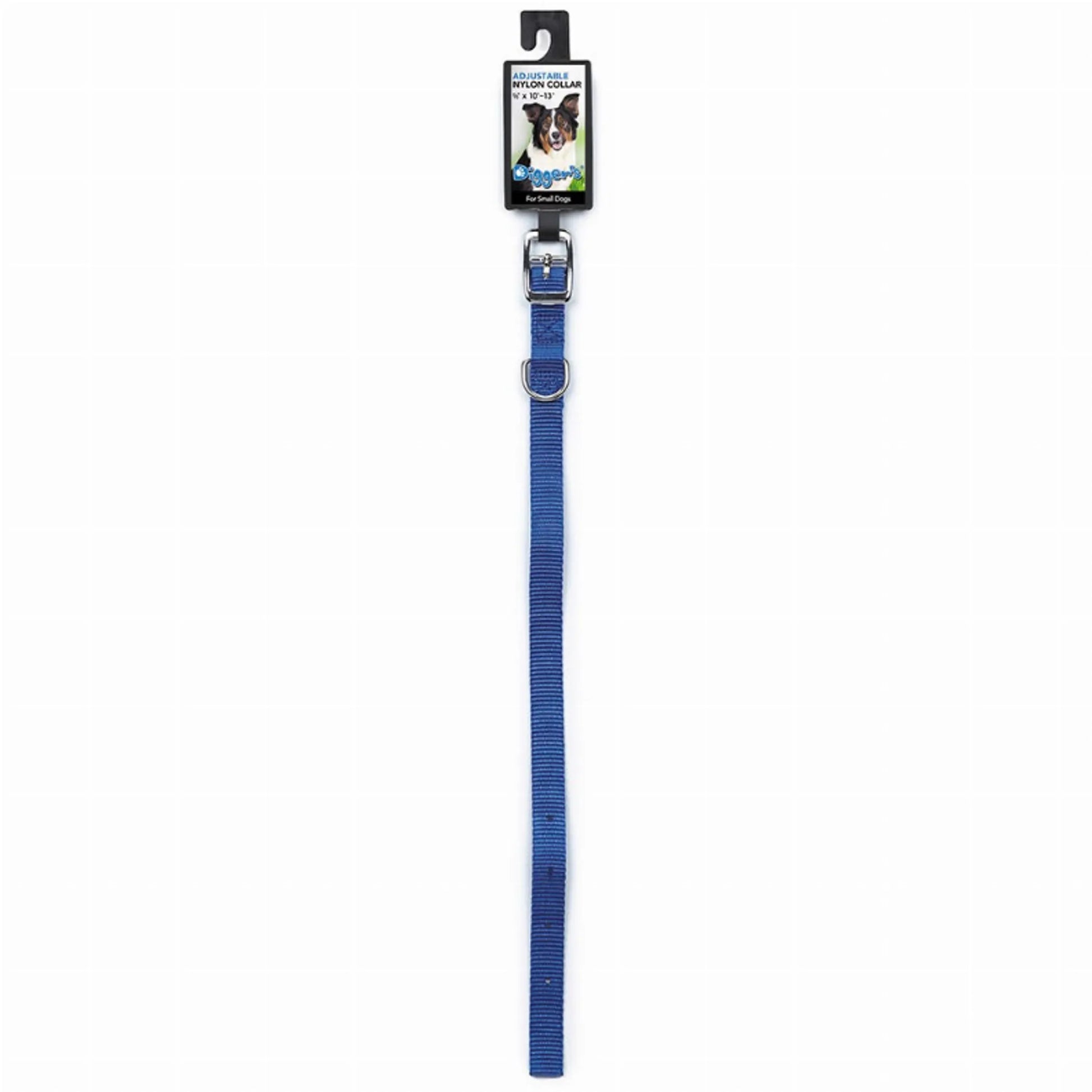 DGR 5/8in Nylon Collar 10in Blue - Your Pet Connection