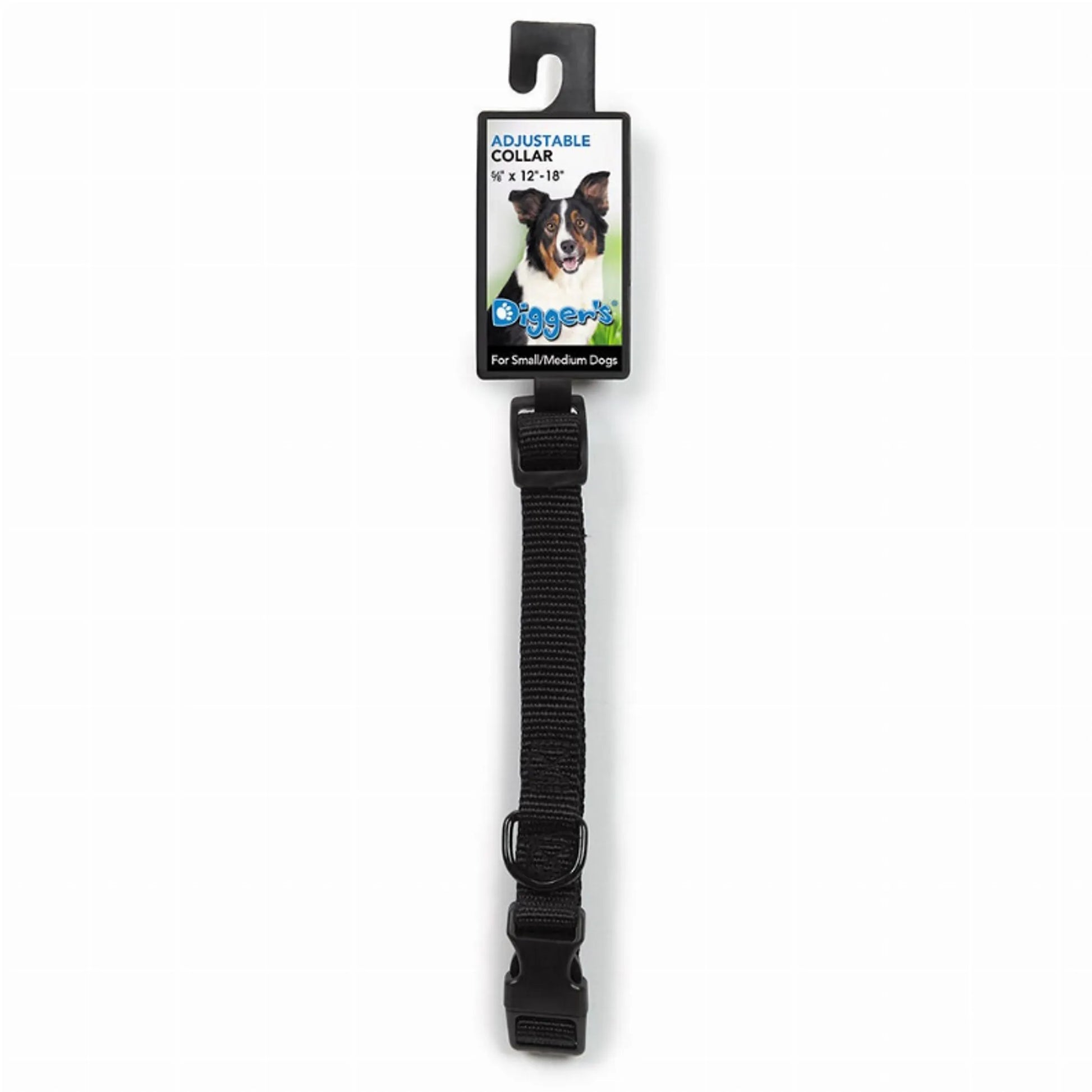 DGR 5/8in Adjustable Collar Black - Your Pet Connection