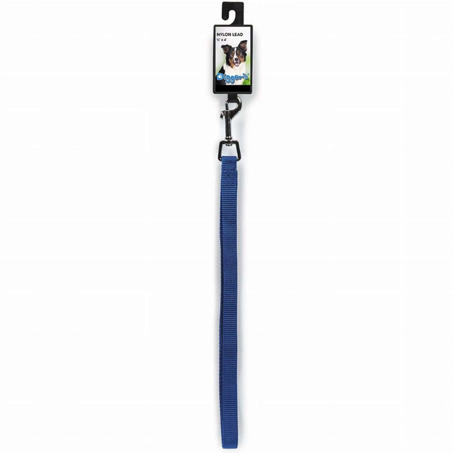 Digger's Blue Nylon Dog Lead 72 Inch