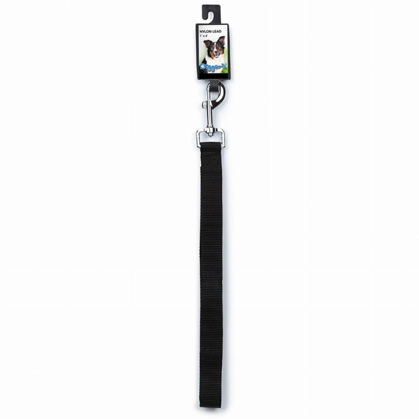 DGR 1in Nylon Lead 48in Black - Your Pet Connection