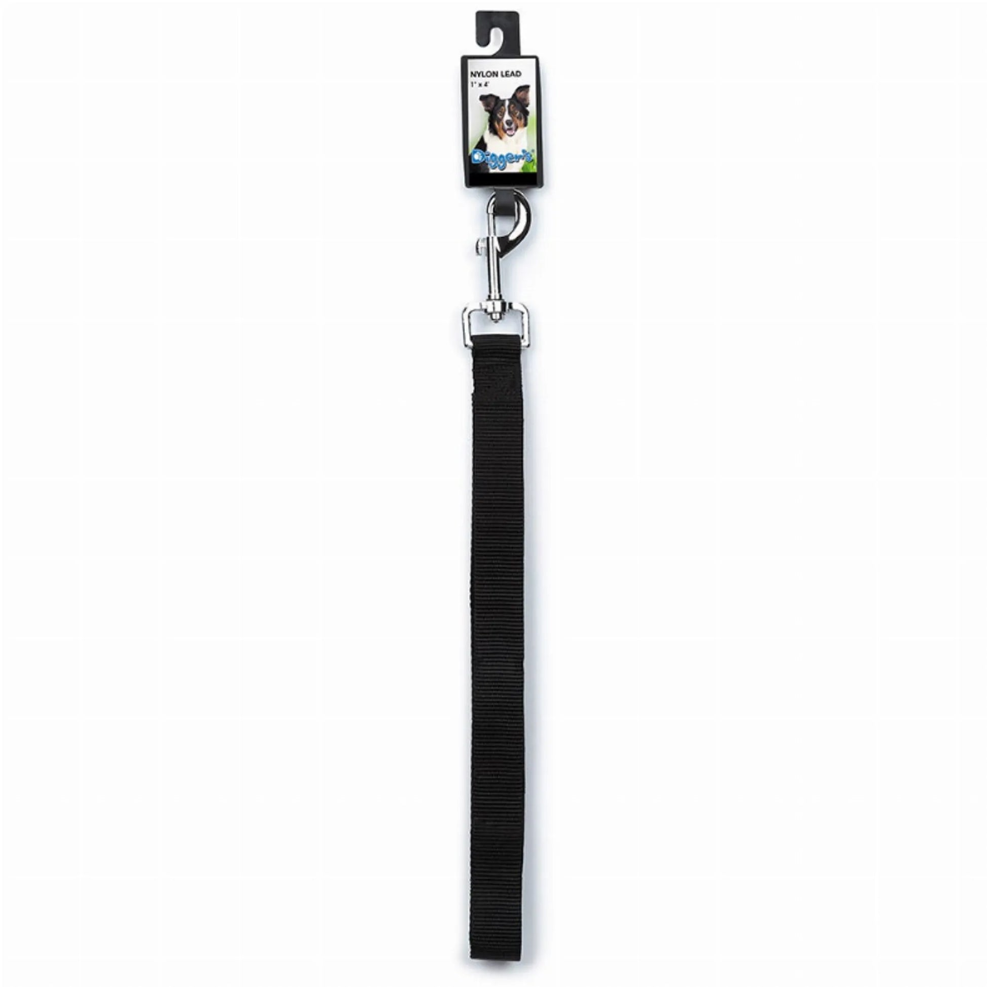 DGR 1in Nylon Lead 48in Black - Your Pet Connection