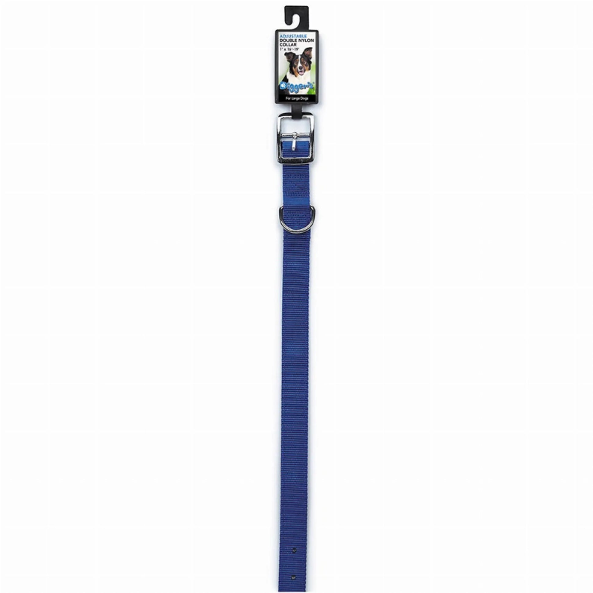 DGR 1in Dbl Nylon Collar 18in Black - Your Pet Connection