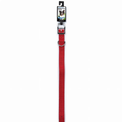 Diggers 1in Dbl Nylon Collar 18in Red - Your Pet Connection