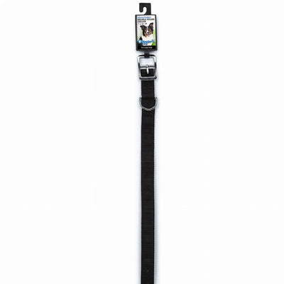 DGR 1in Dbl Nylon Collar 18in Black - Your Pet Connection