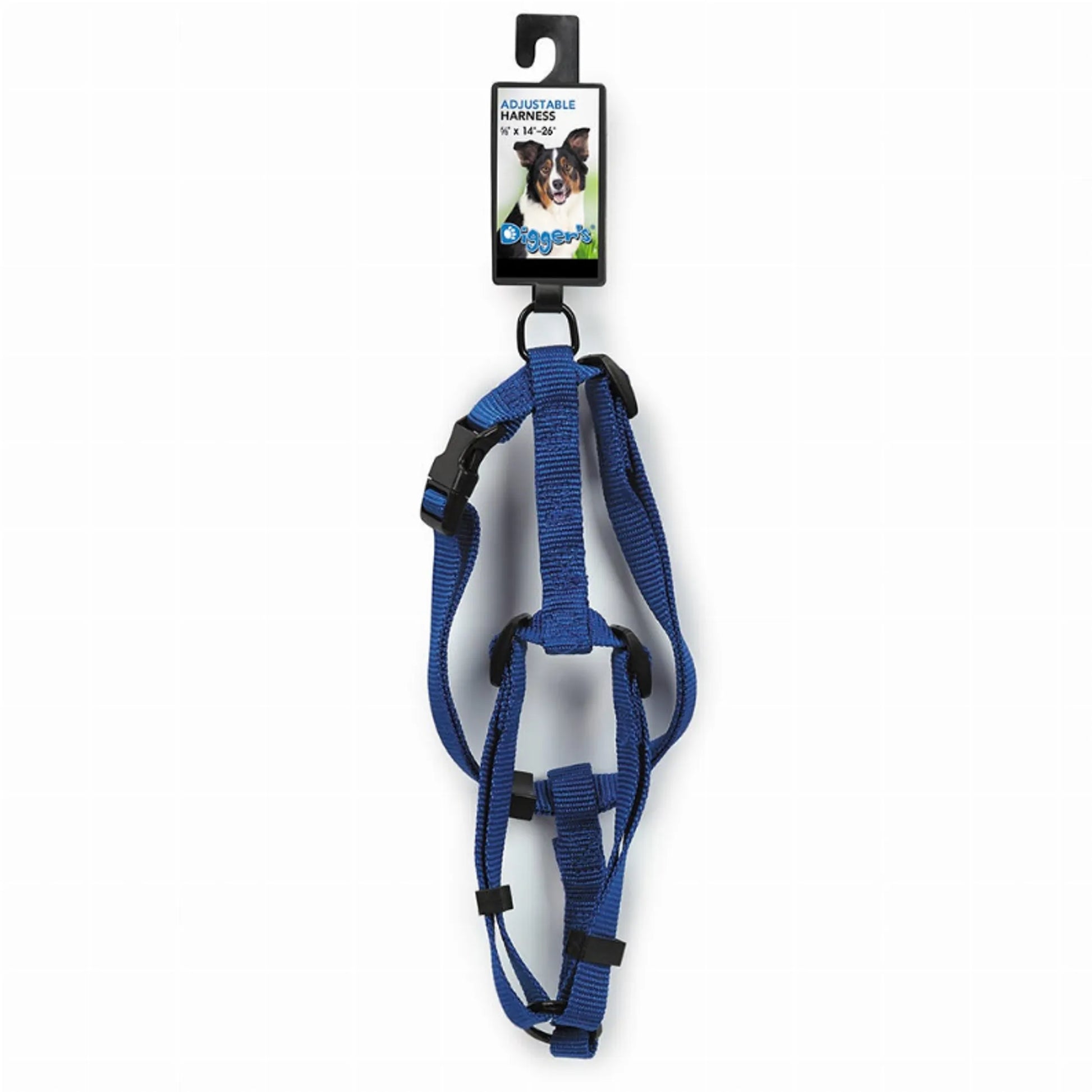 DGR 5/8in Adjustable Harness Black - Your Pet Connection