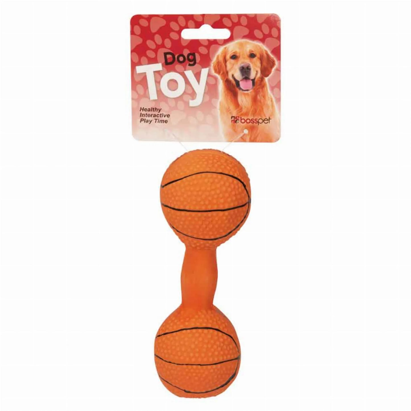 Boss Pet Products Vibrant Latex Dumbbell 150mm