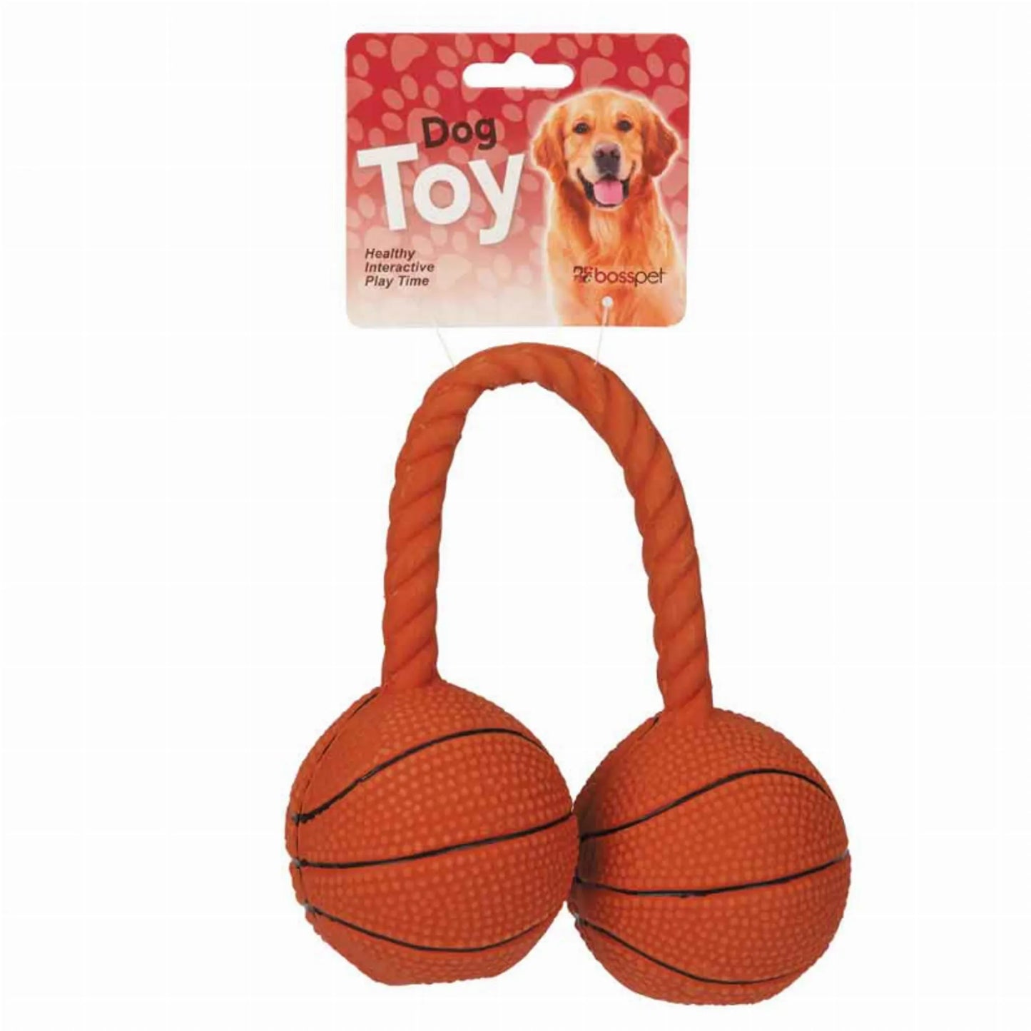 Boss Pet Products Latex Twin Basketballs 60mm