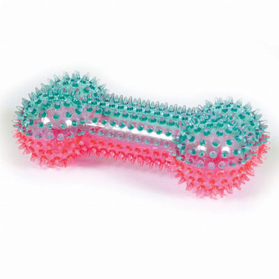 Play 365 Squeaky Spike Bone Blu - Your Pet Connection