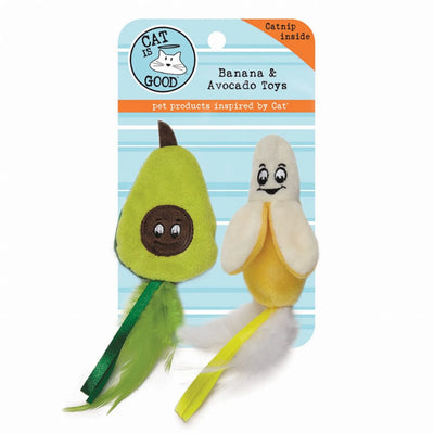 CIG Banana & Avocado Catnip Toy 2pk - Your Pet Connection