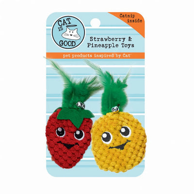 CIG Strawberry & Pineapple Toy 2pk - Your Pet Connection
