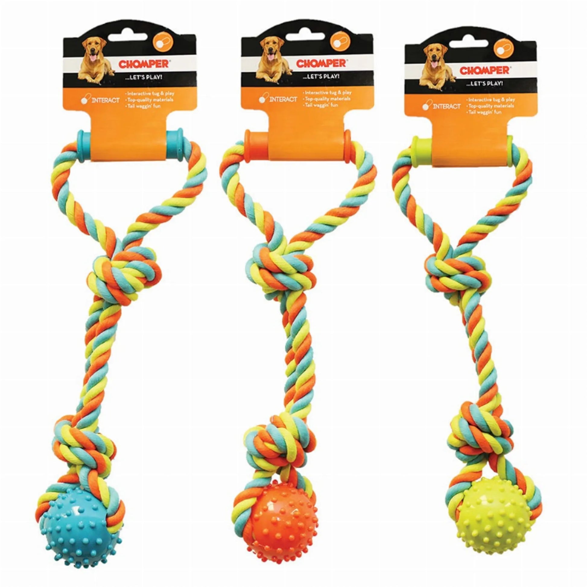 CHP Rope Tugger w/ Spike Ball & Handle - Your Pet Connection
