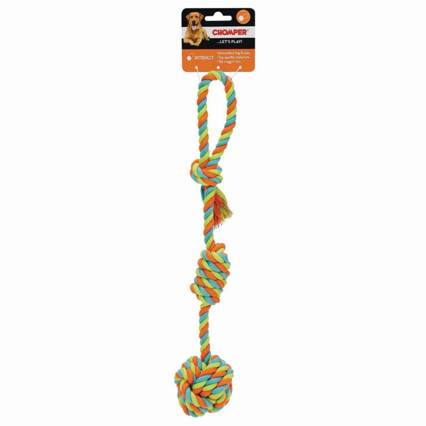 Chomper Rope Fist Tug Disc 180mm