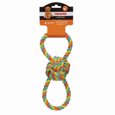 Chomper Rope Ball Dog Toy Interactive Fun