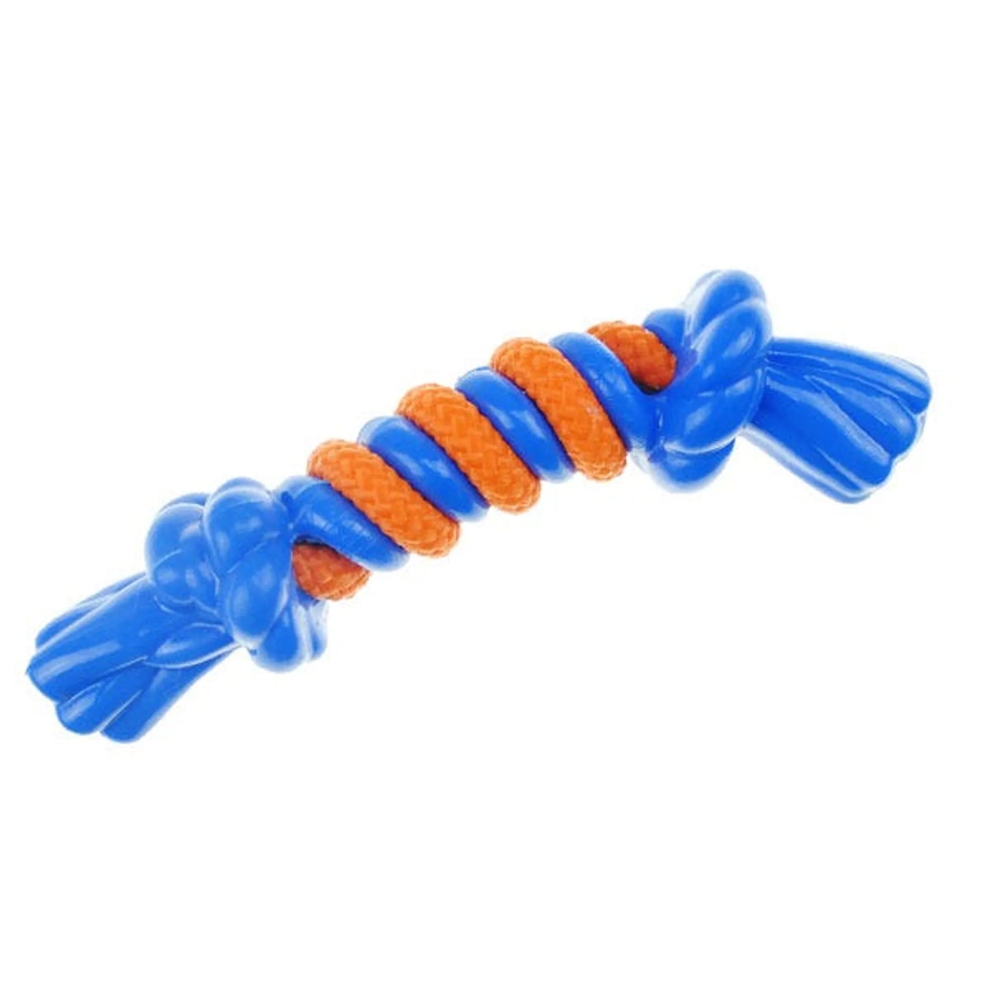 IF TPR/Rope Bone Lrg Blu - Your Pet Connection