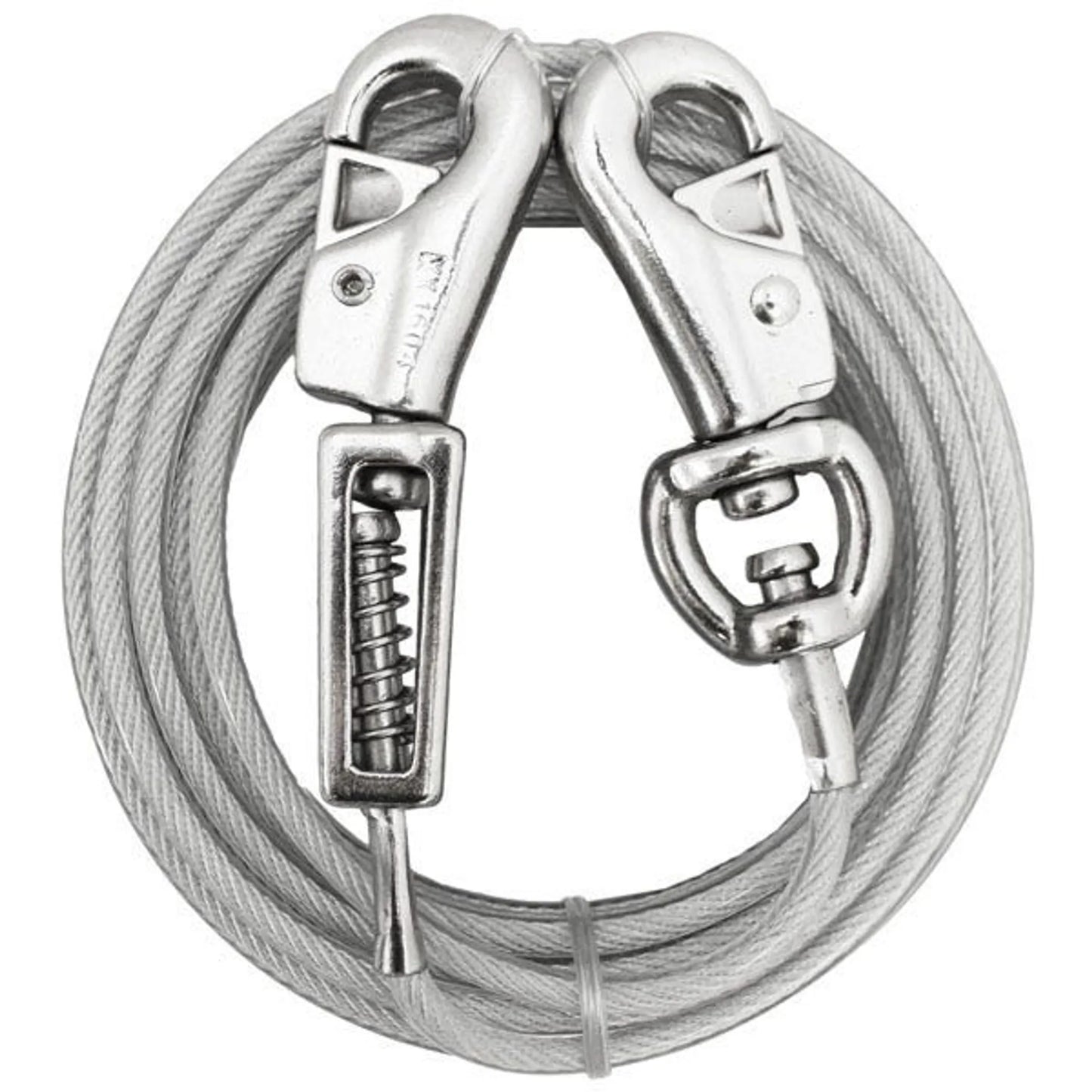 BP Tie-Out W/ Spring 15ft Lrg - Your Pet Connection