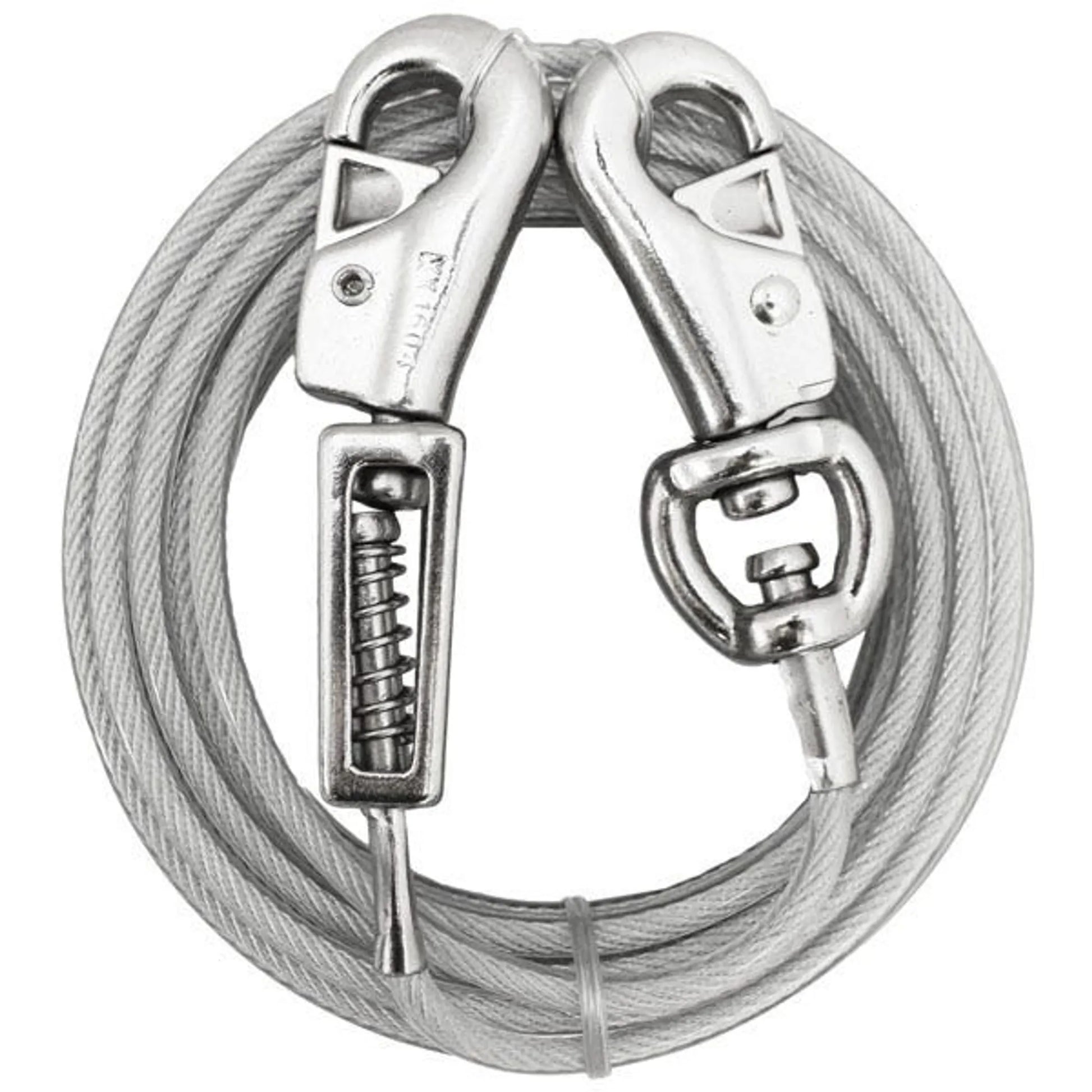 BP Tie-Out W/ Spring 15ft Lrg - Your Pet Connection