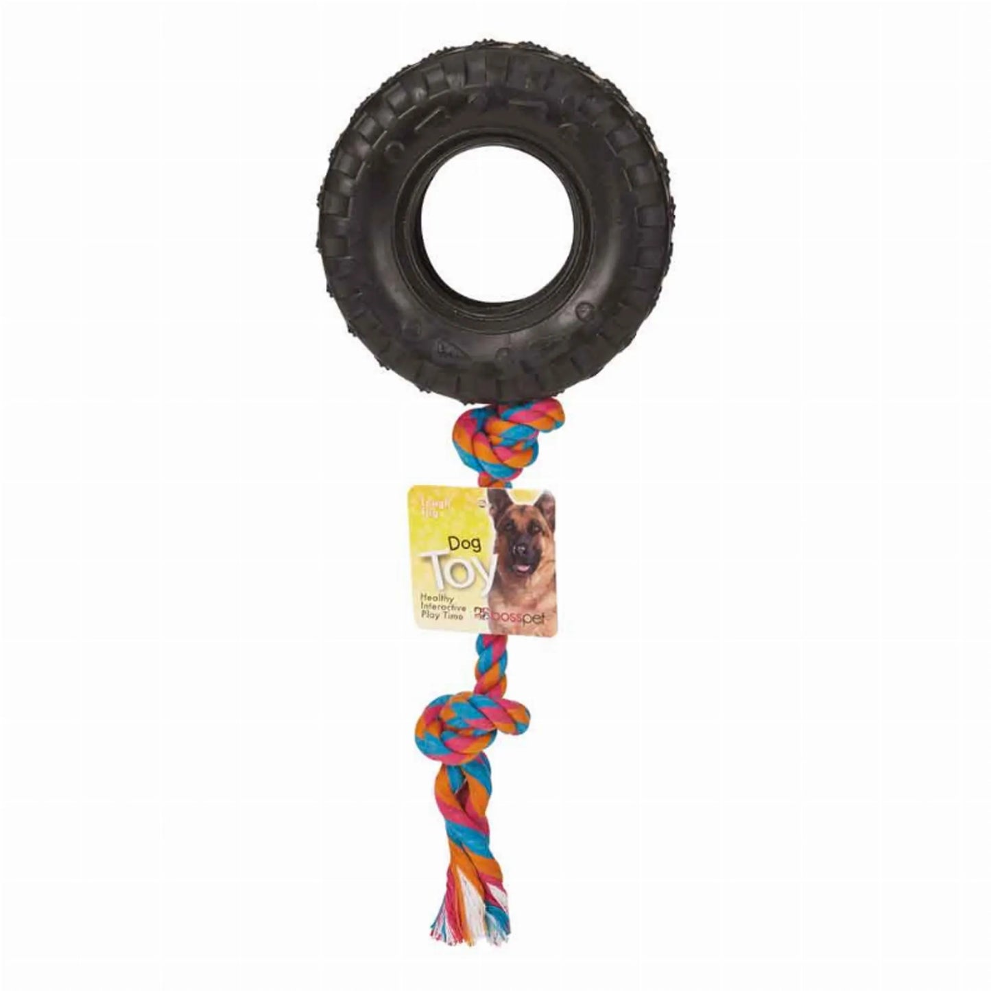 Boss Pet Products Tire N Tug Rope Toy 60cm