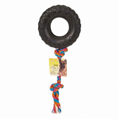 Boss Pet Products Tire N Tug Rope Toy 60cm