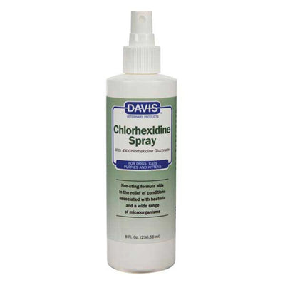 Davis Chlorhexadine Spray 4% 8oz - Your Pet Connection