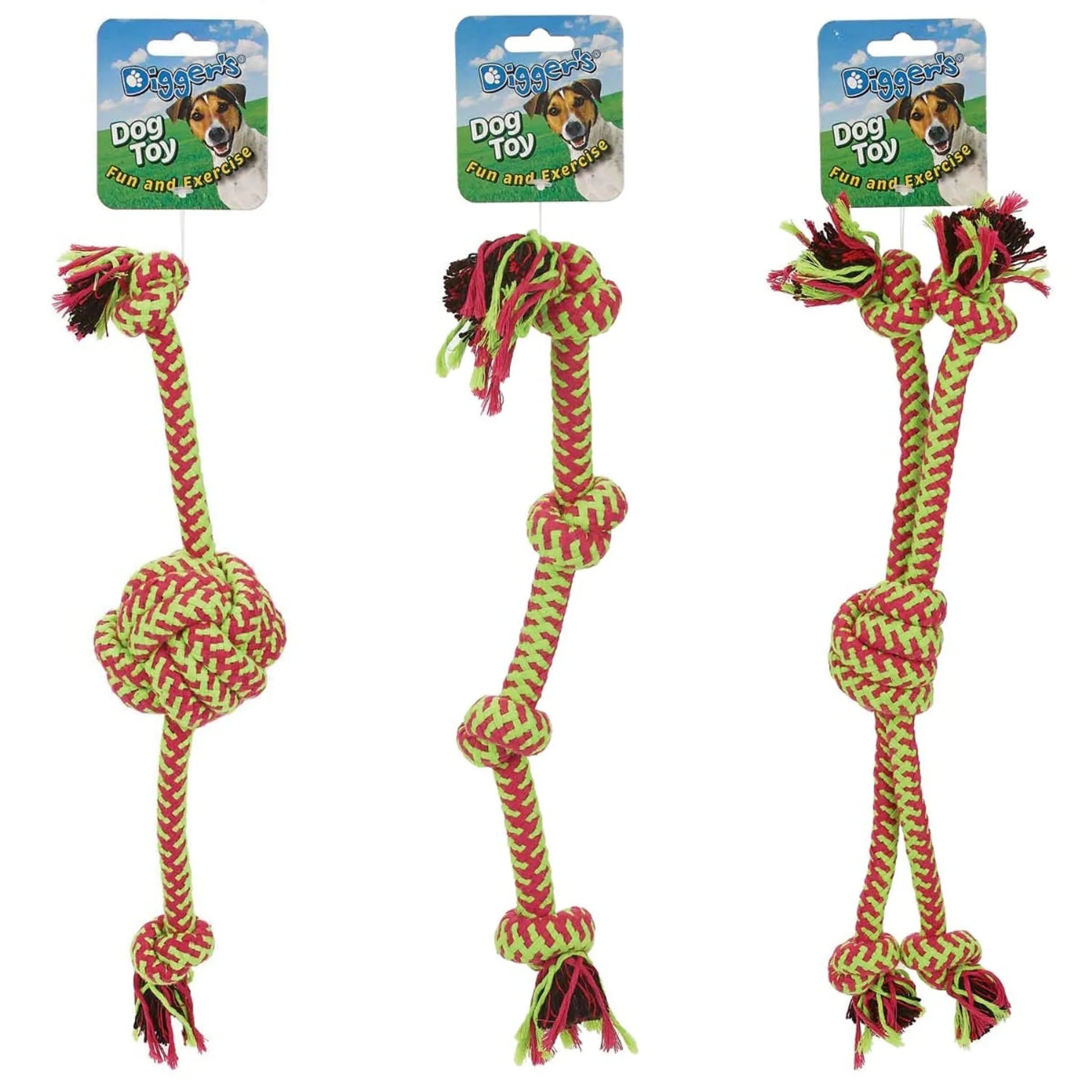 Digger's Rope Toys 20 Inches Asst - Your Pet Connection