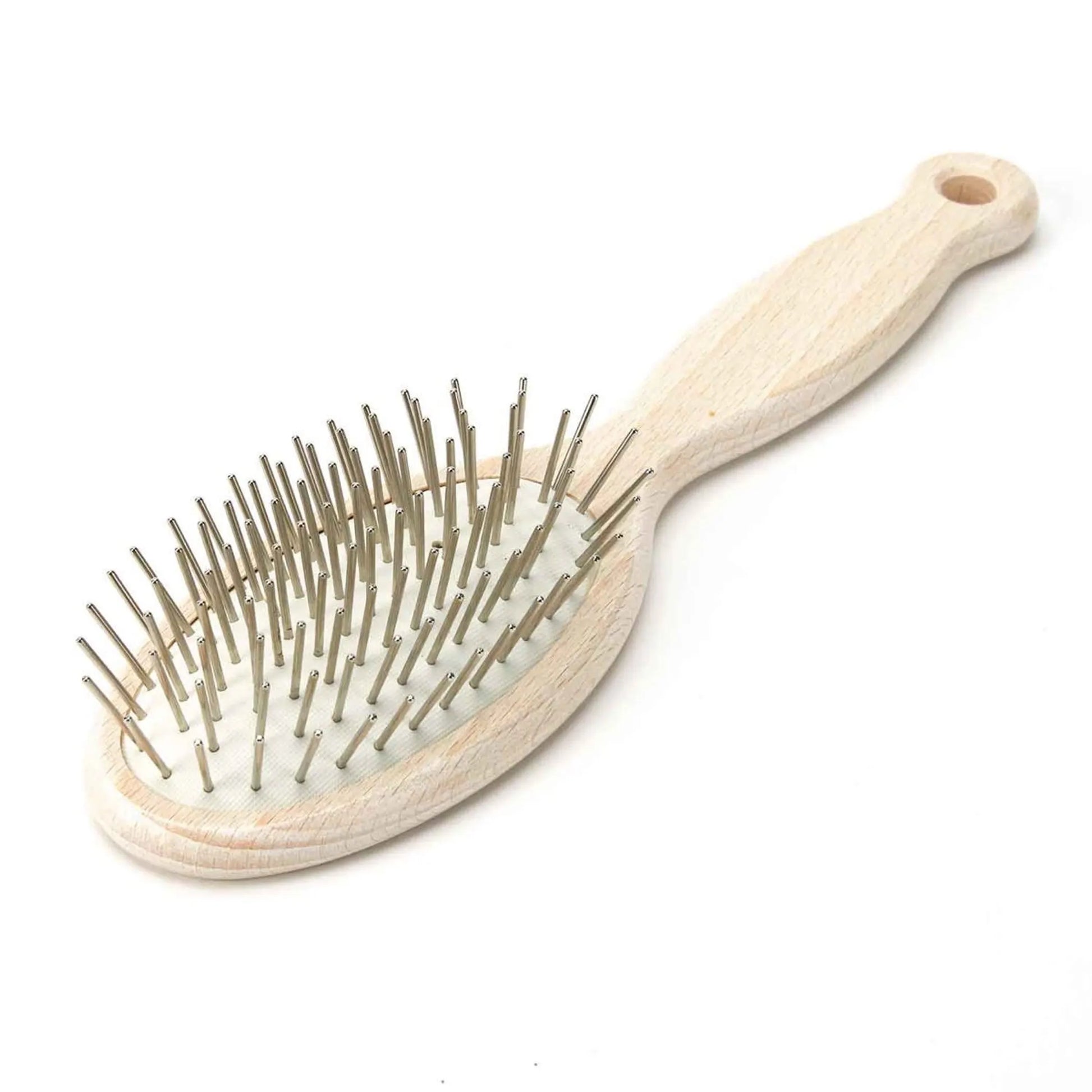 AS Wooden Pin Brush Oval - Your Pet Connection