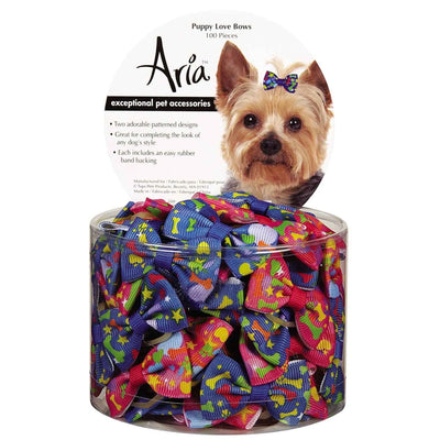 AR Puppy Love Bow Canister 100Pc - Your Pet Connection