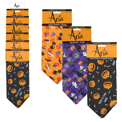 AR Halloween Bandanas 12Pc Clip Strip - Your Pet Connection