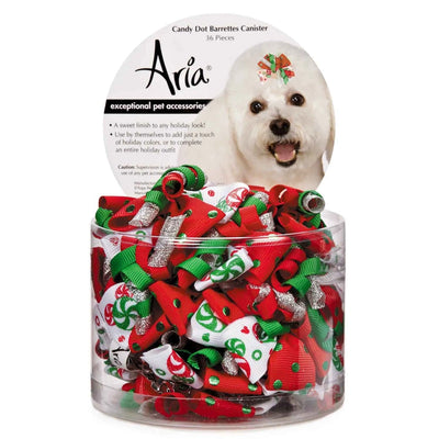 Aria Candy Dot Barrette Canister 36pcs - Your Pet Connection