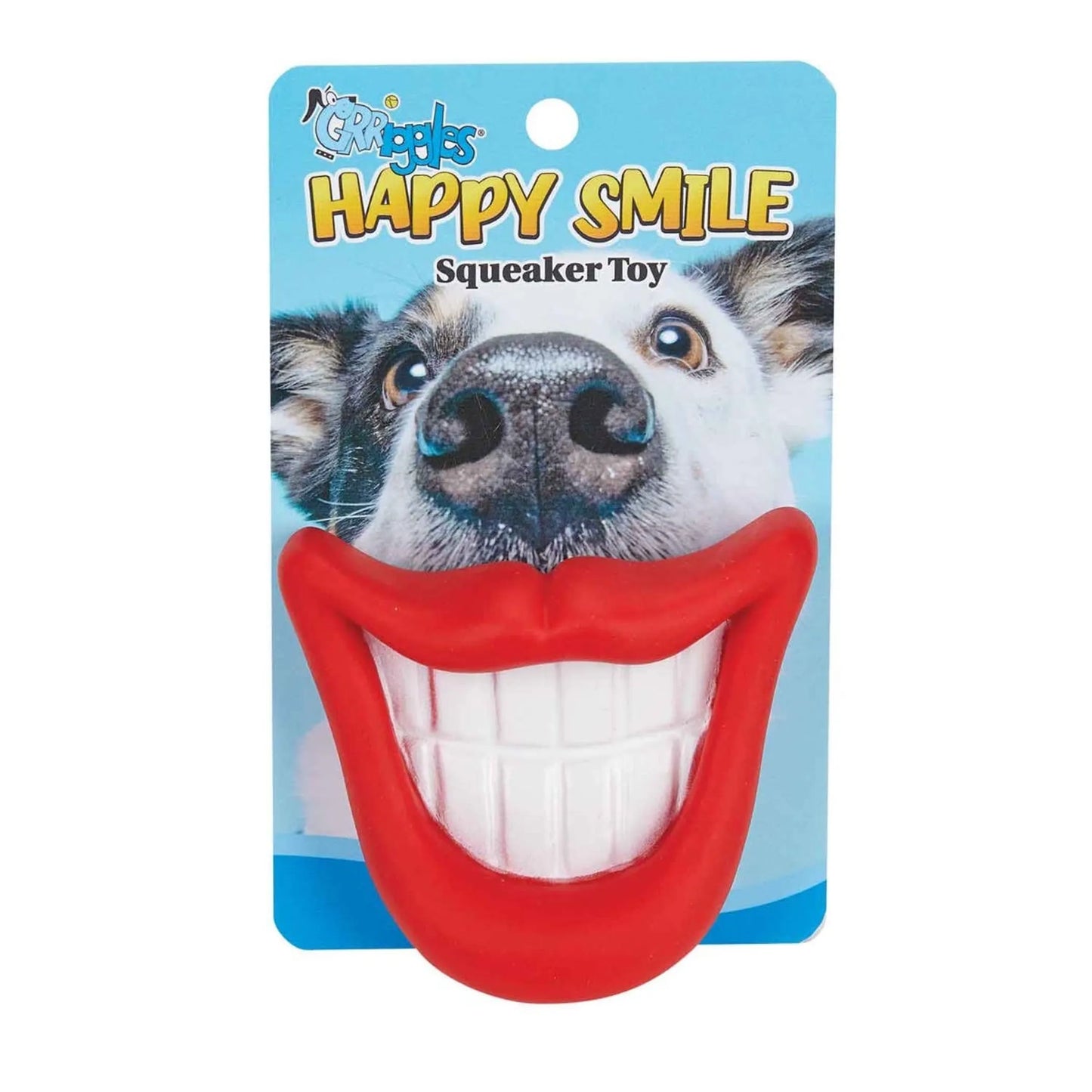 Grriggles Happy Smile Squeaker Toy - Your Pet Connection