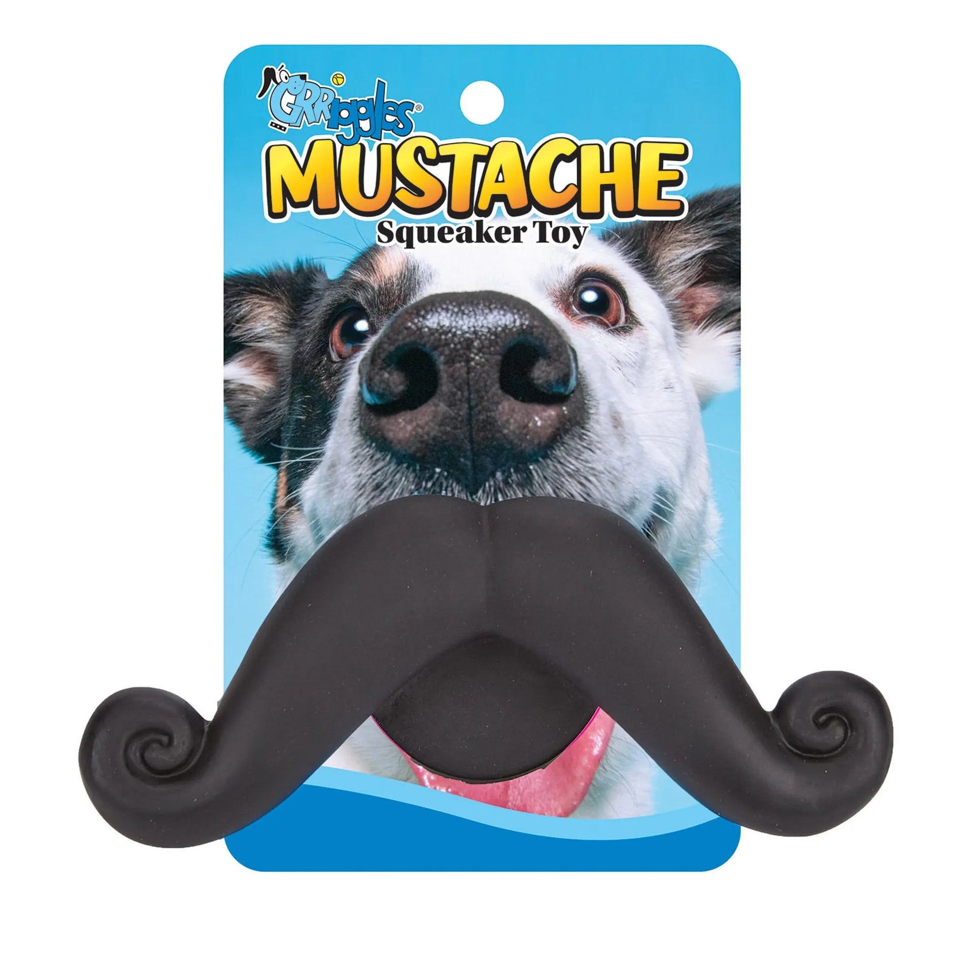 Grriggles Mustache Squeaker Toy - Your Pet Connection