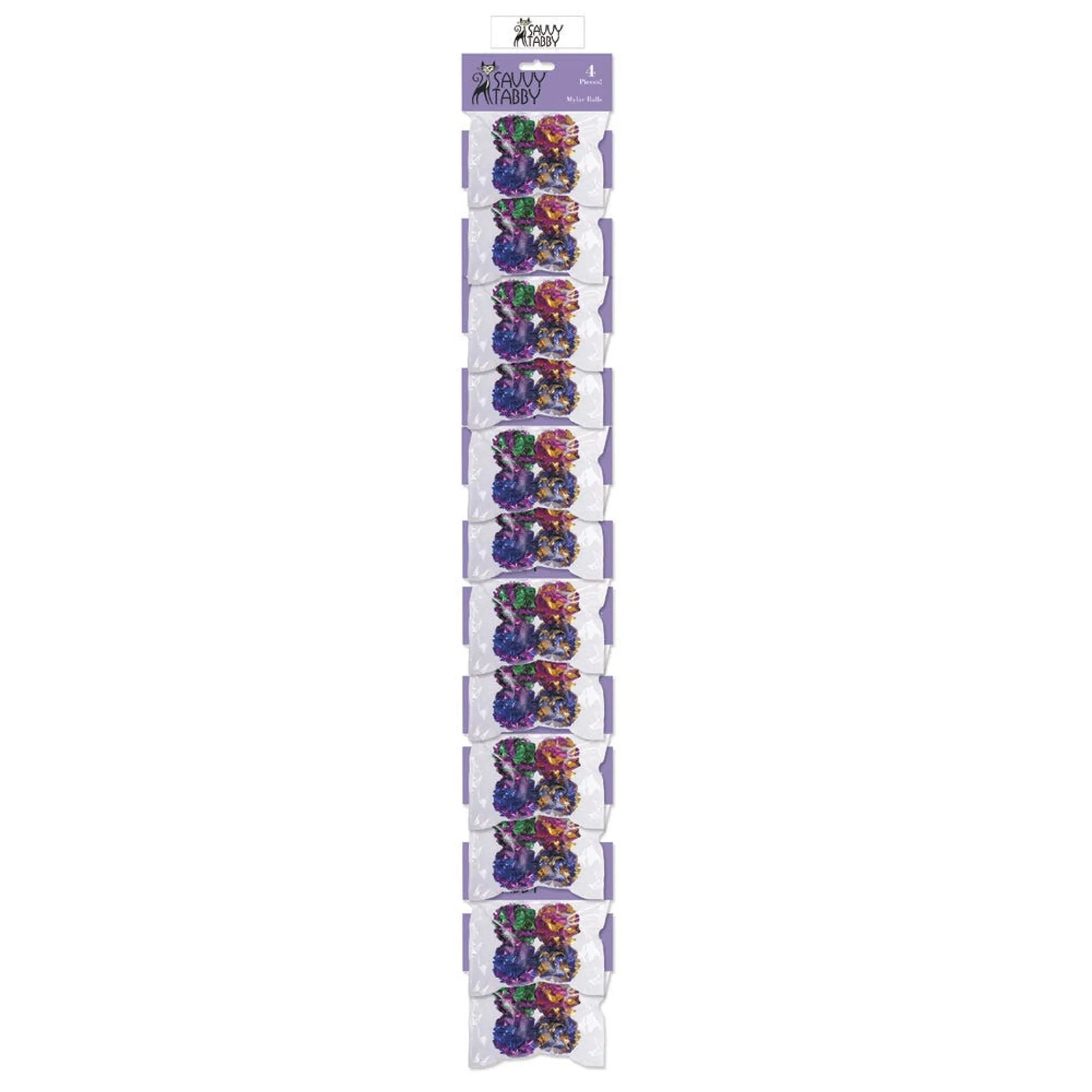 ST Mylar Ball Clip Strip 12pc - Your Pet Connection