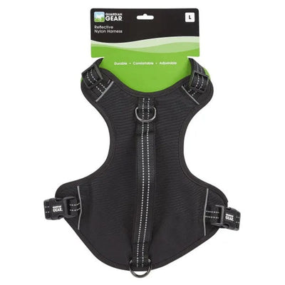 GG Reflective Nylon Harness S Blk - Your Pet Connection