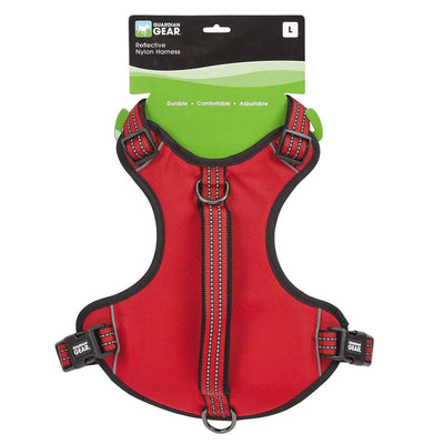 GG Reflective Nylon Harness L Red - Your Pet Connection