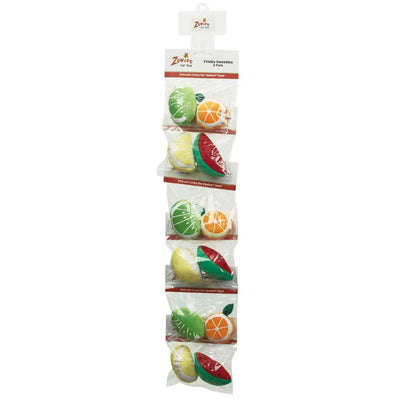 ZA Fruit Sweets Cat Toy ClpStrp 2pc-6pk - Your Pet Connection