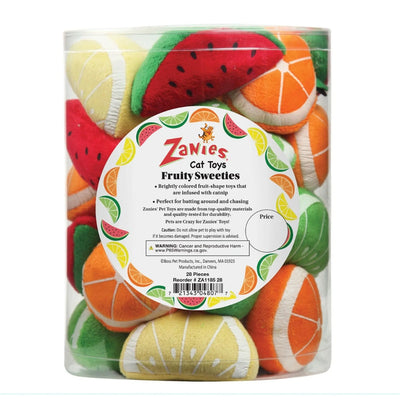 ZA Fruity Sweeties Cat Toy Canist 28pc - Your Pet Connection