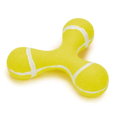 ZA Triple Knob Tennis Ball Toy 6.75in Yl - Your Pet Connection