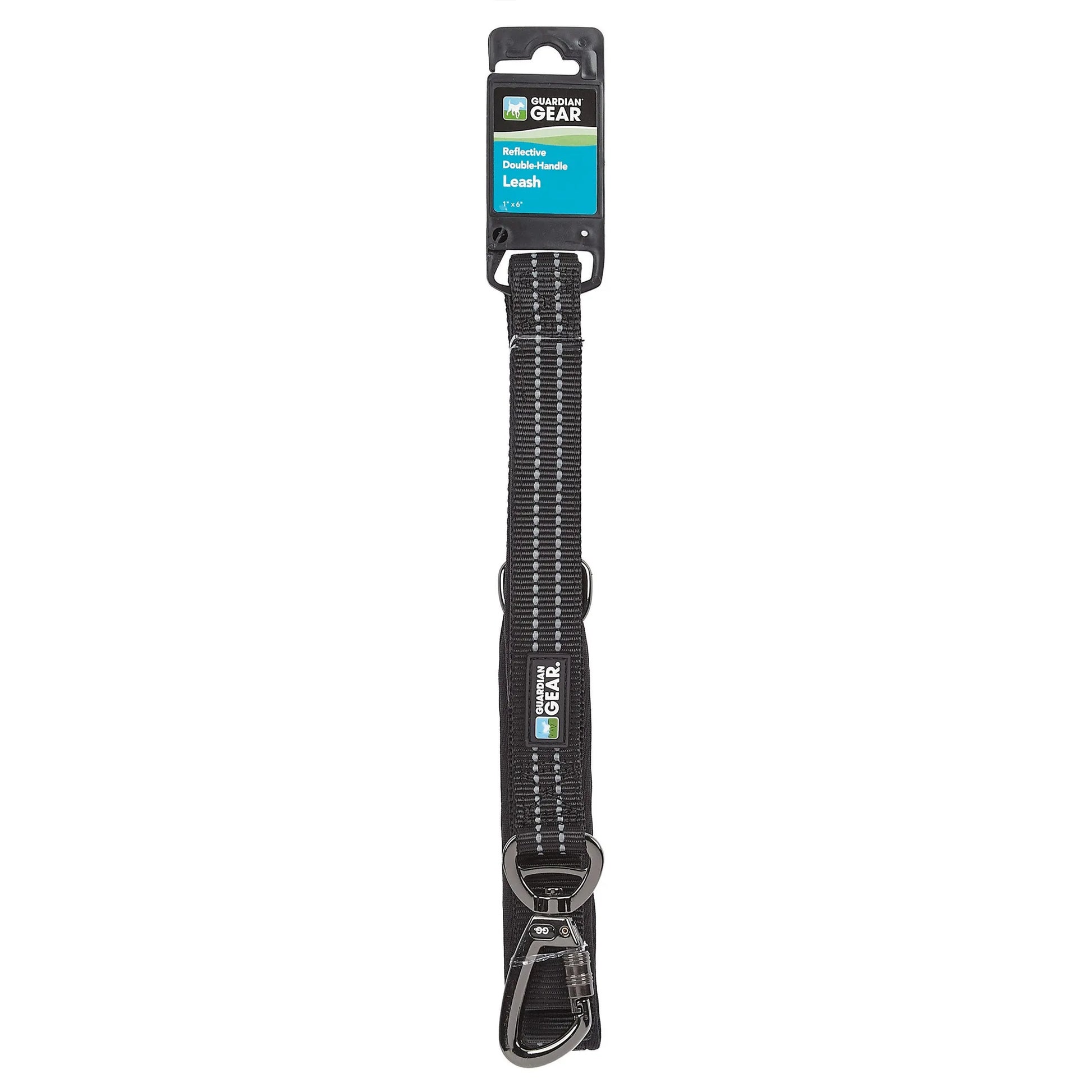 GG Reflect Dbl-Handle Leash Blk 6ft - Your Pet Connection