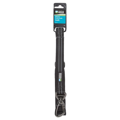 GG Reflect Dbl-Handle Leash Blk 6ft - Your Pet Connection