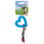 DGR TPR Heart and Rope Toy Blue - Your Pet Connection