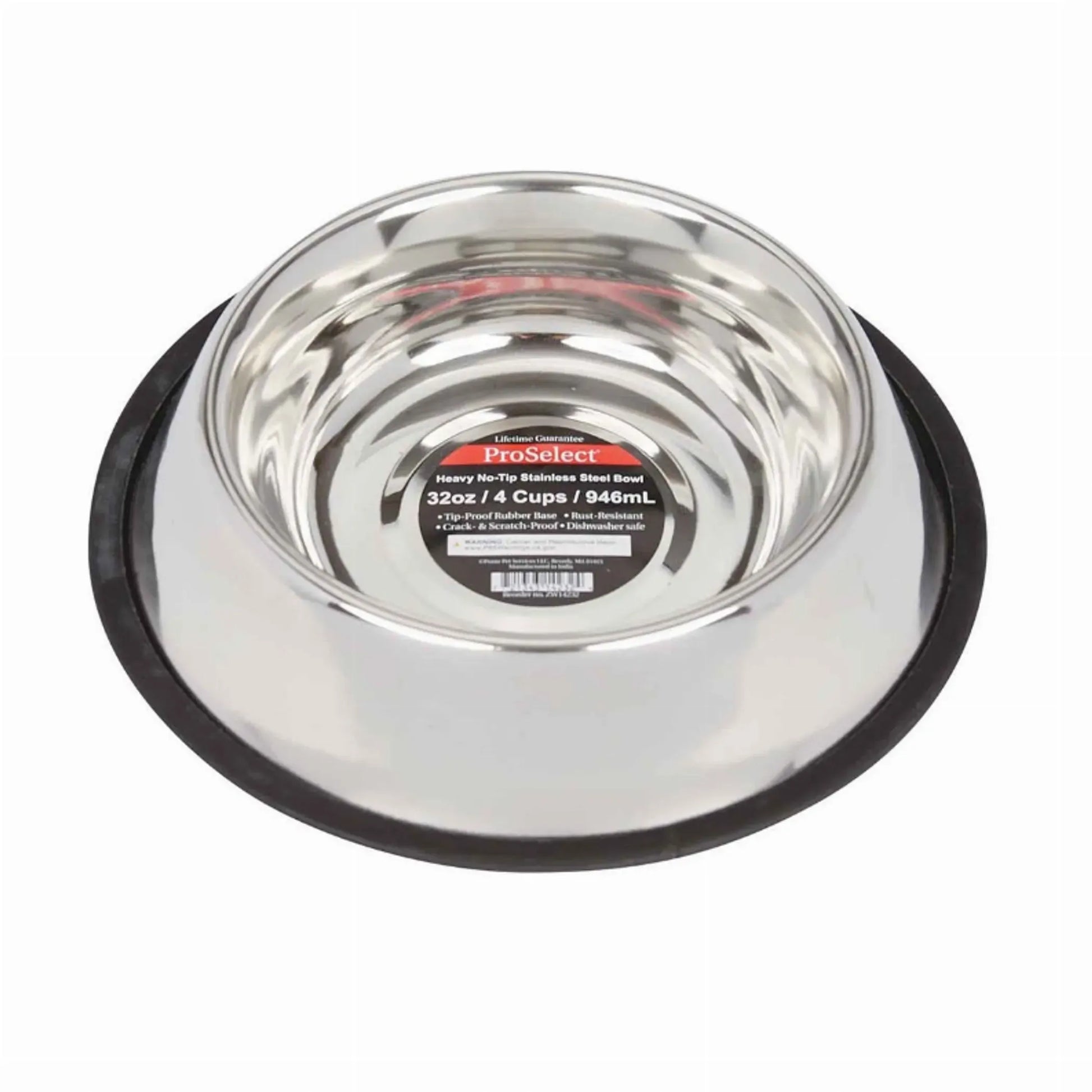 PS XSuper Hvy NoTip Mirror Bowls 16oz - Your Pet Connection