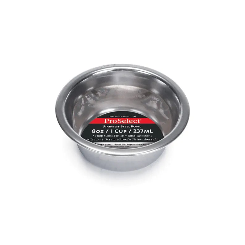 PS Heavy SS Dish Mirror Finish 8oz - Your Pet Connection
