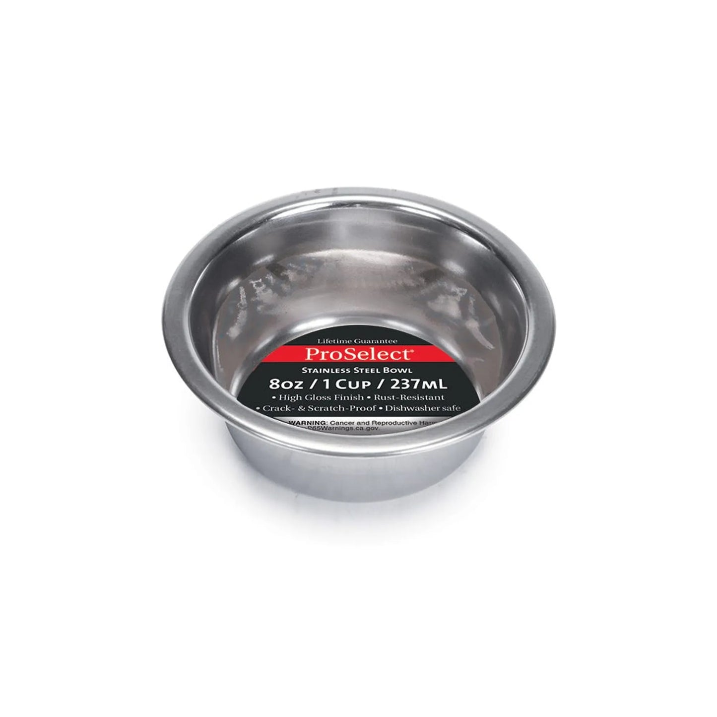 PS Heavy SS Dish Mirror Finish 8oz - Your Pet Connection